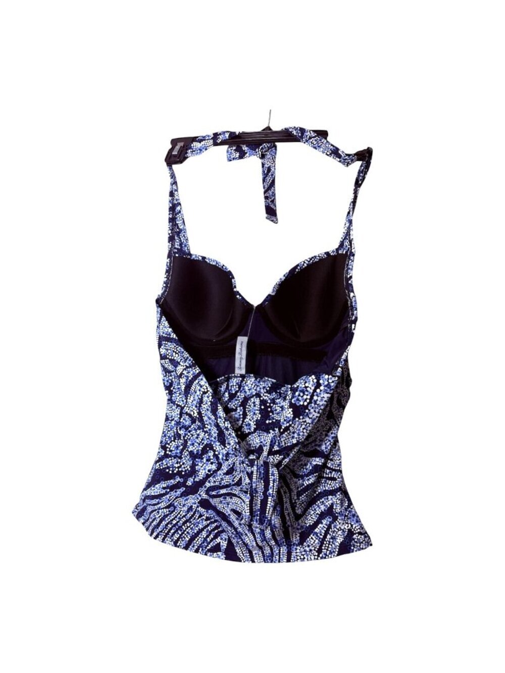 Tommy Bahama Womens Blue Halter Tankini Underwire UPF 50 Swimwear Sz S NEW - Picture 5 of 13